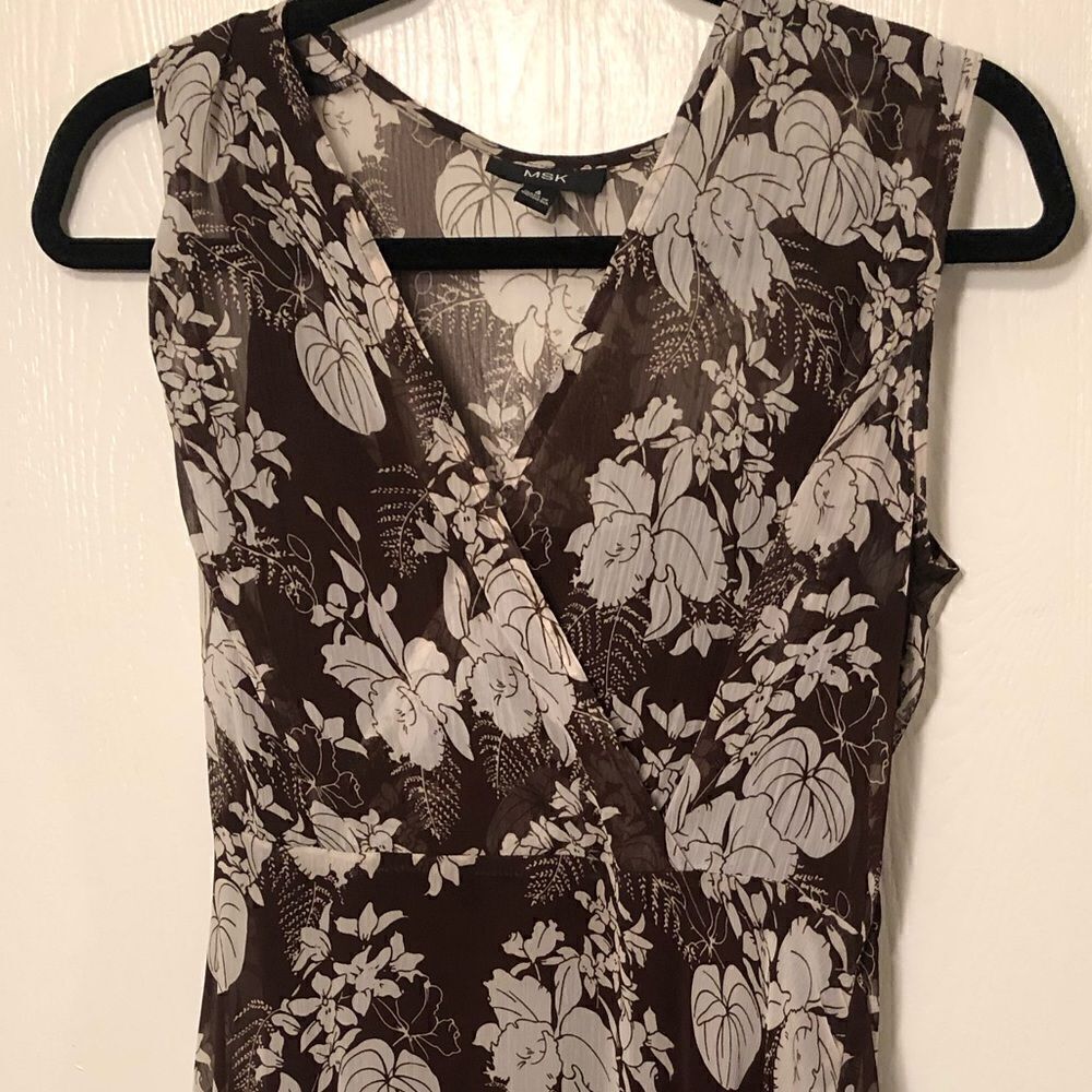 MSK summer midi sleeveless dress, Size 4 - Picture 2 of 5